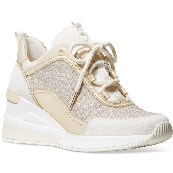 Michael Michael Kors Women's Lolly Wedge Trainer Sneakers - Picture 1 of 4